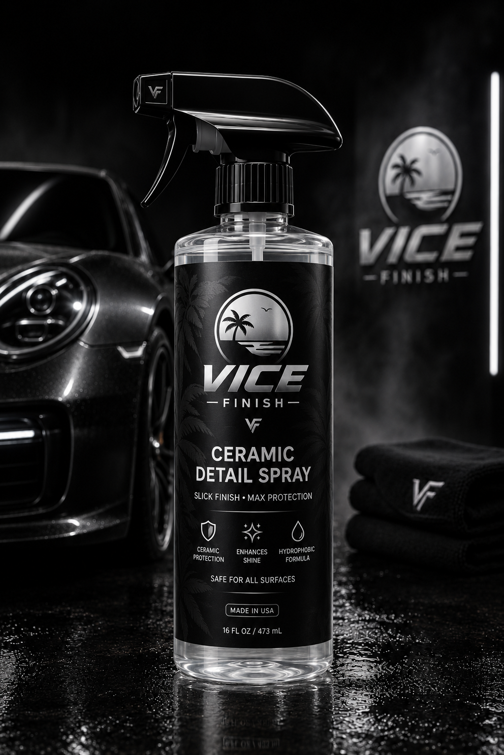 Vice Finish Ceramic Detail Spray – Slick Finish & Maximum Protection