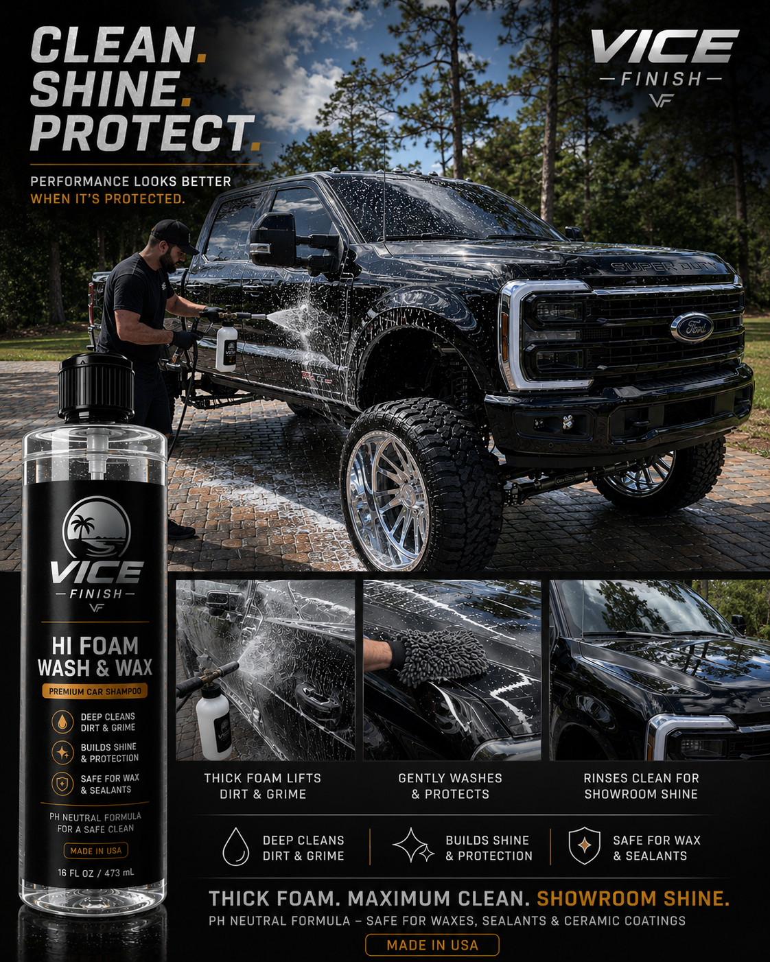 Vice Finish Hi Foam Wash & Wax