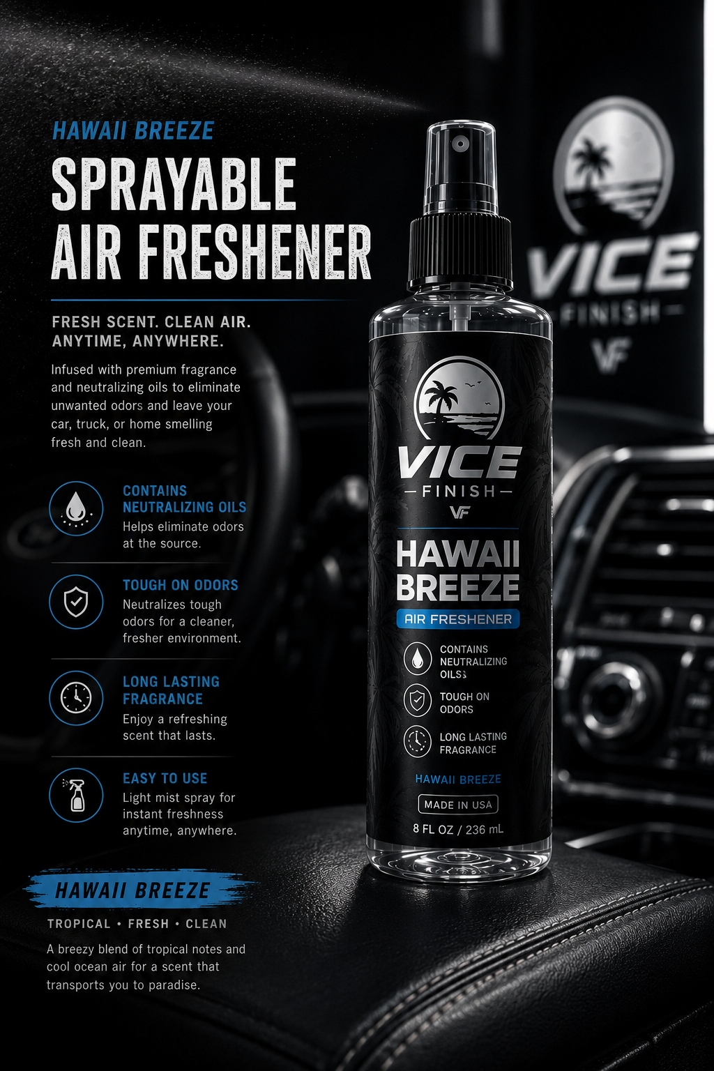 Vice Finish Hawaii Breeze Air Freshener