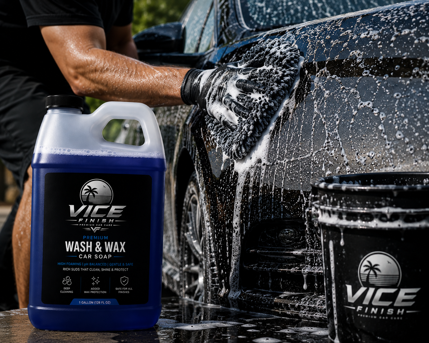Vice Finish Premium Wash & Wax Car Soap – 1 Gallon