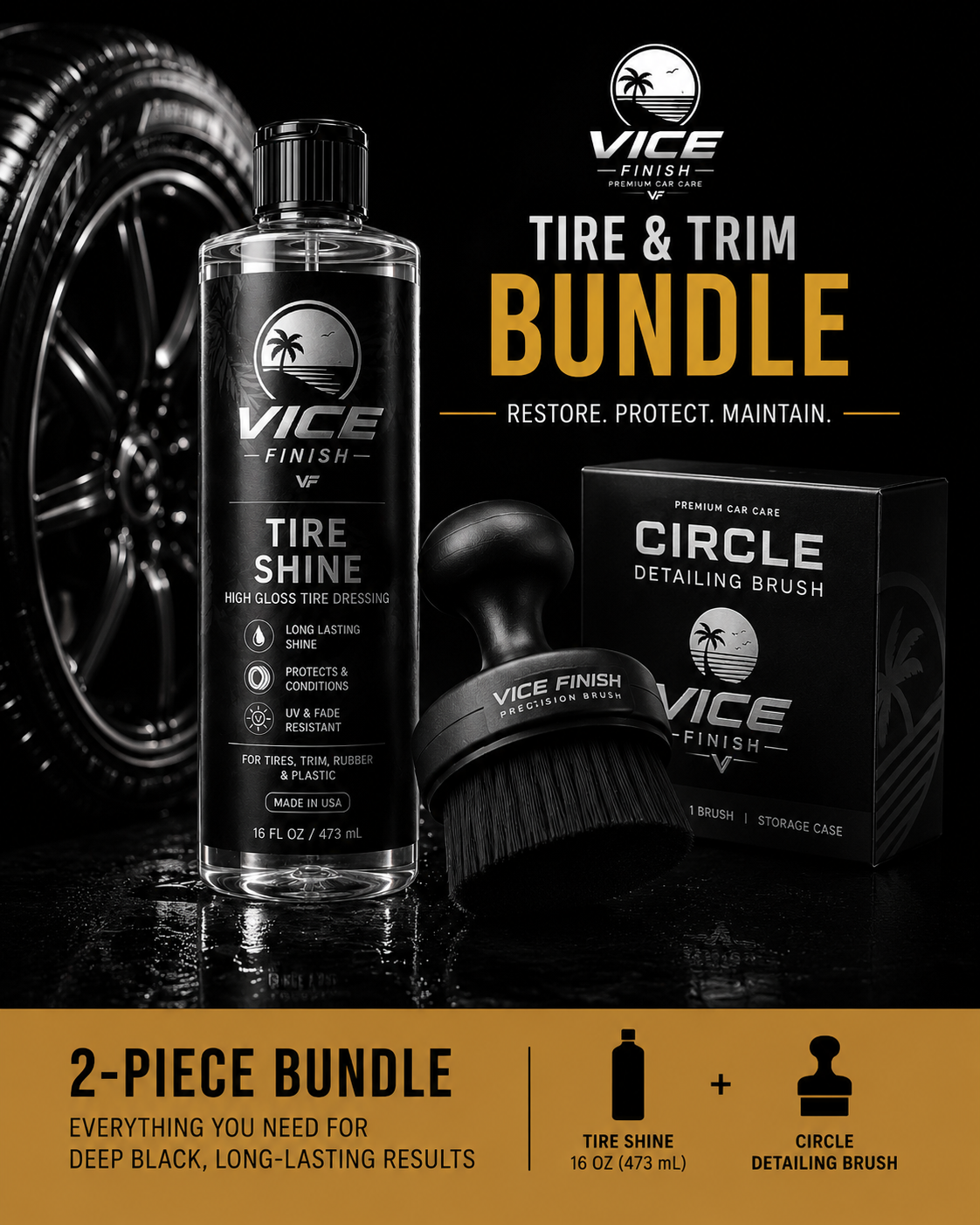 ViceFinish Tire Shine Bundle