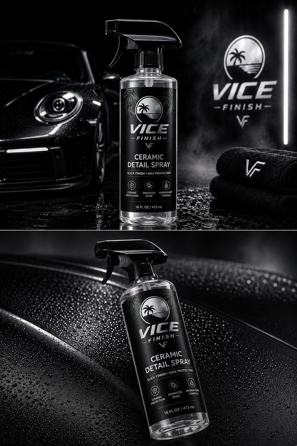 Vice Finish Ceramic Detail Spray – Slick Finish & Maximum Protection