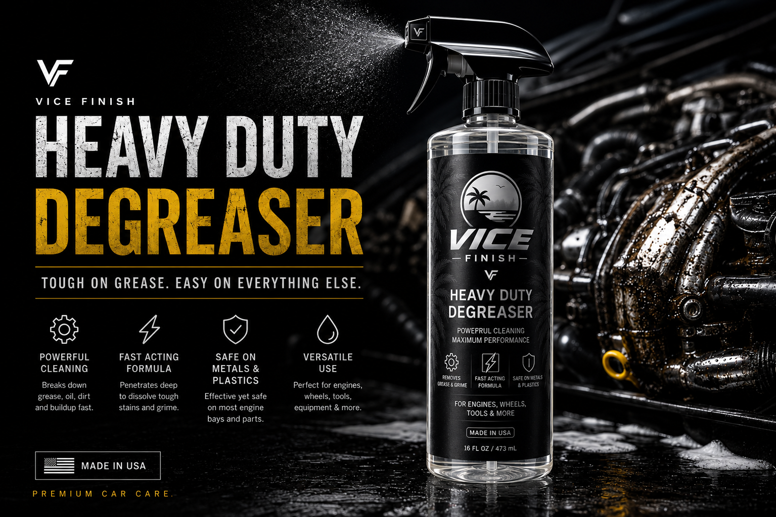 Vice Finish Heavy Duty Degreaser – Maximum Cleaning Performance